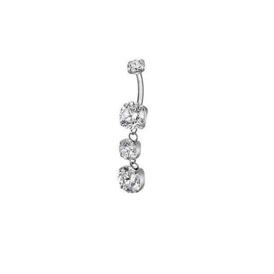 4 CZ Navel Dangle