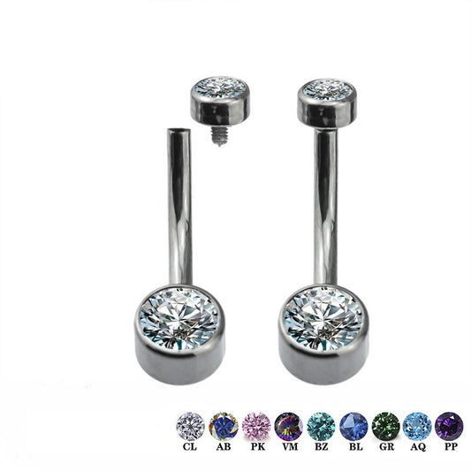 Double Bezel CZ Navel (Small)