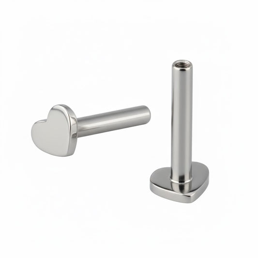 Labret Post Heart Press Fit