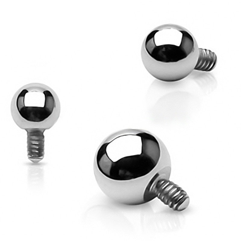 Ball Top Polished Threaded